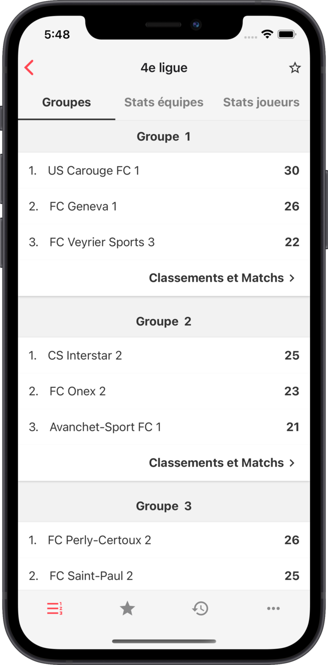 acgf - Resultate | Spielplan | Ranglisten