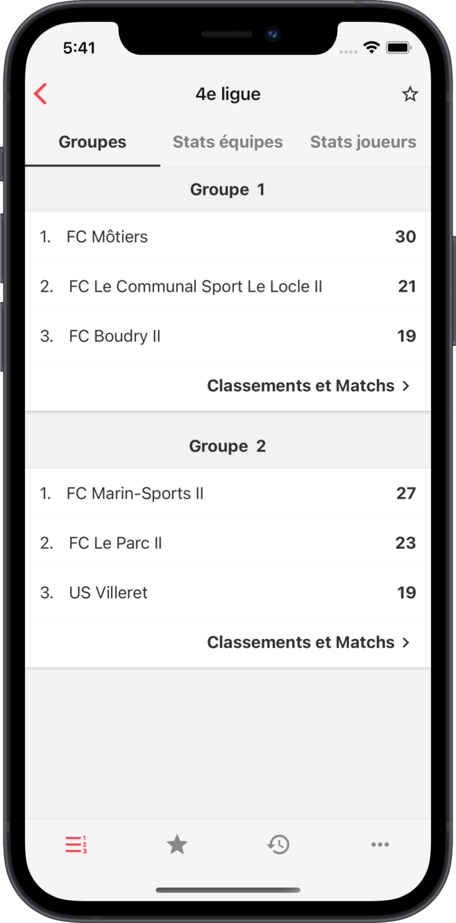 anf - Calendrier | Résultats | Classements