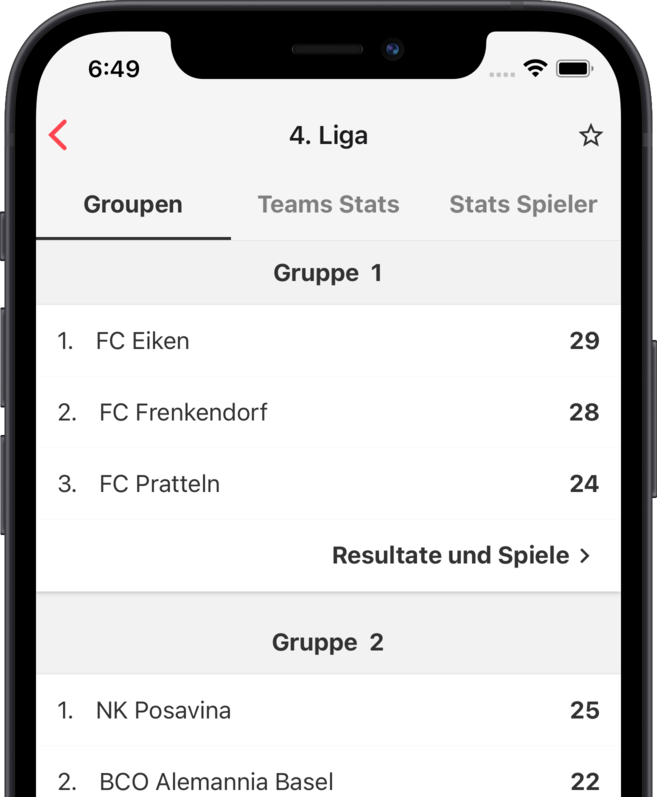 Application Footstats